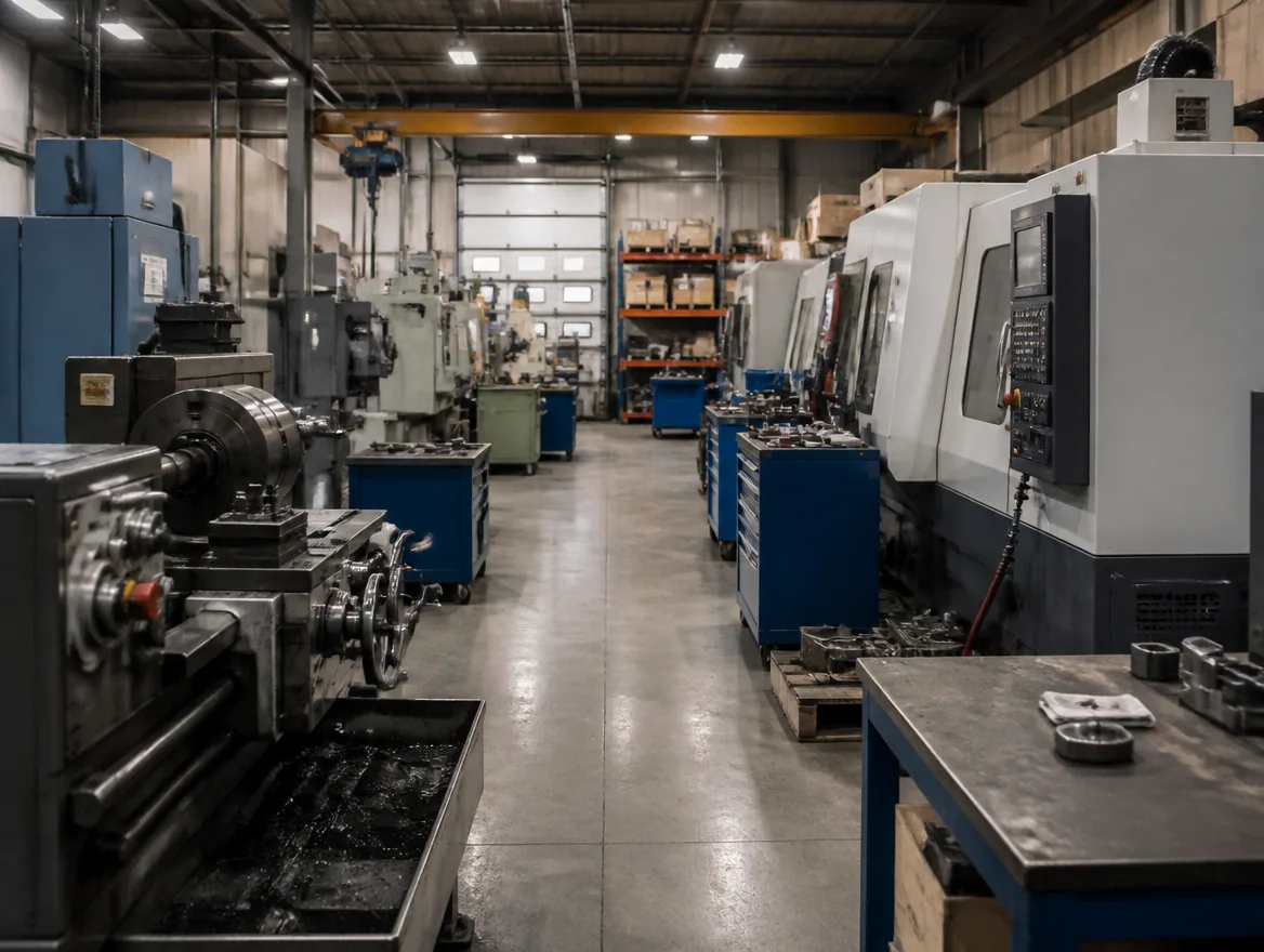 Manufacturing Facilities lit with new LED fixtures
