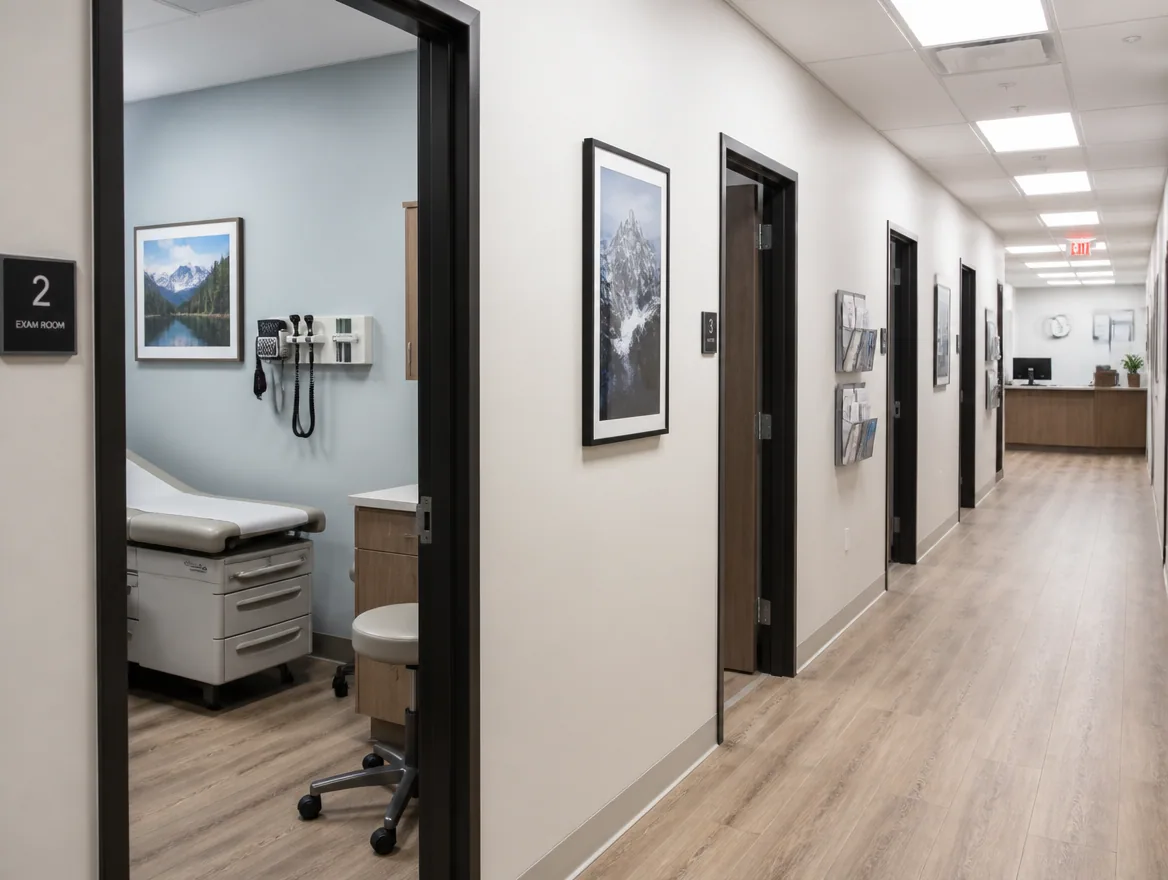 Medical Facilities lit with new LED fixtures