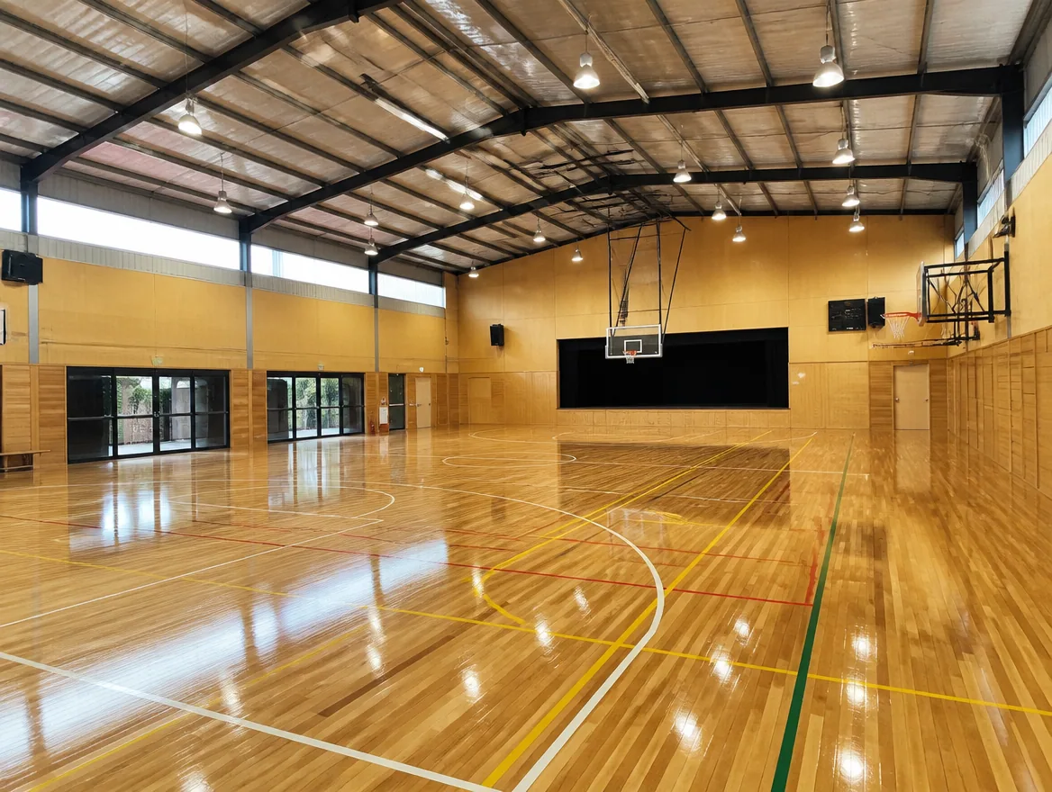 Schools & Gyms lit with new LED fixtures