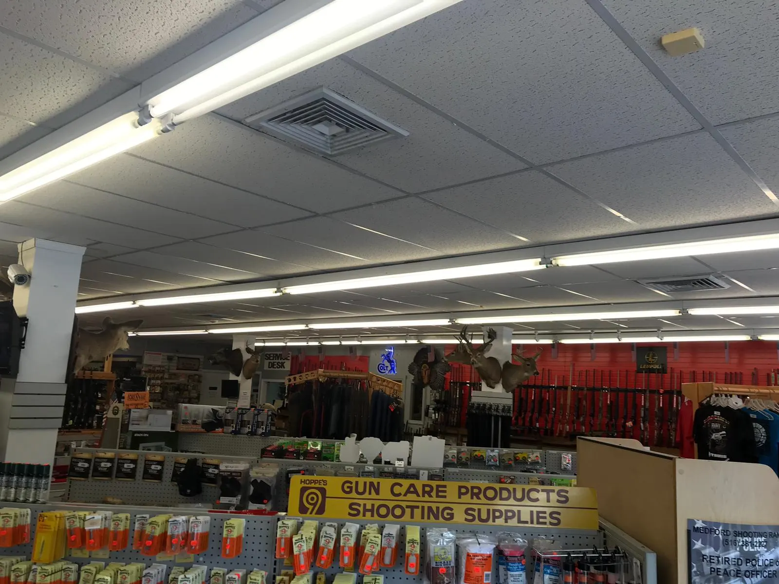 Benson's Gunshop, before the LED upgrade
