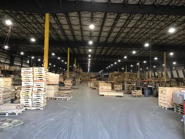 Pallets R Us, Bellport, after the LED upgrade, photo 6