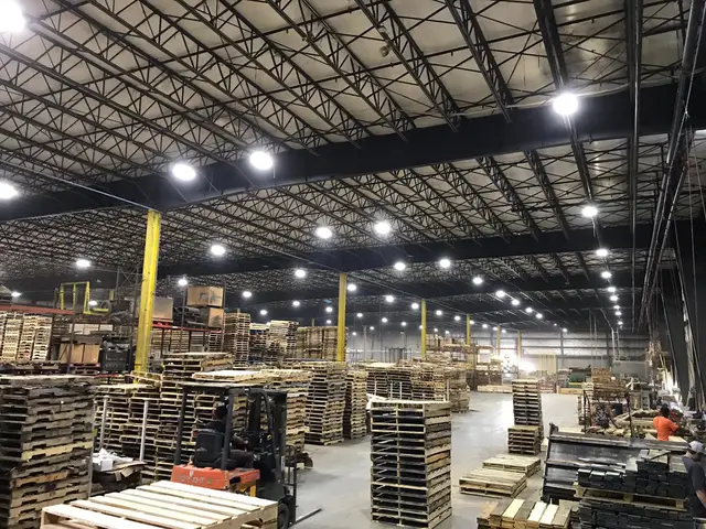 Pallets R Us, Bellport, after the LED upgrade, photo 7