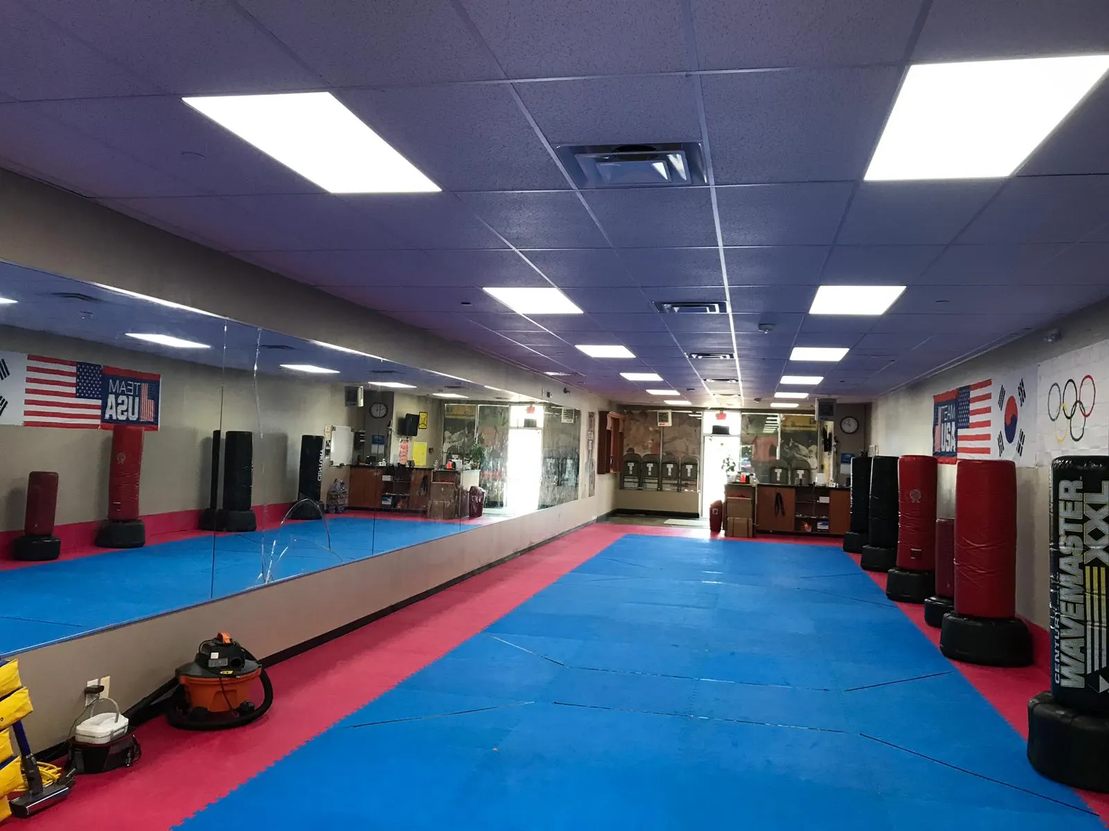 Ultimate Taekwondo of Selden, after the LED upgrade
